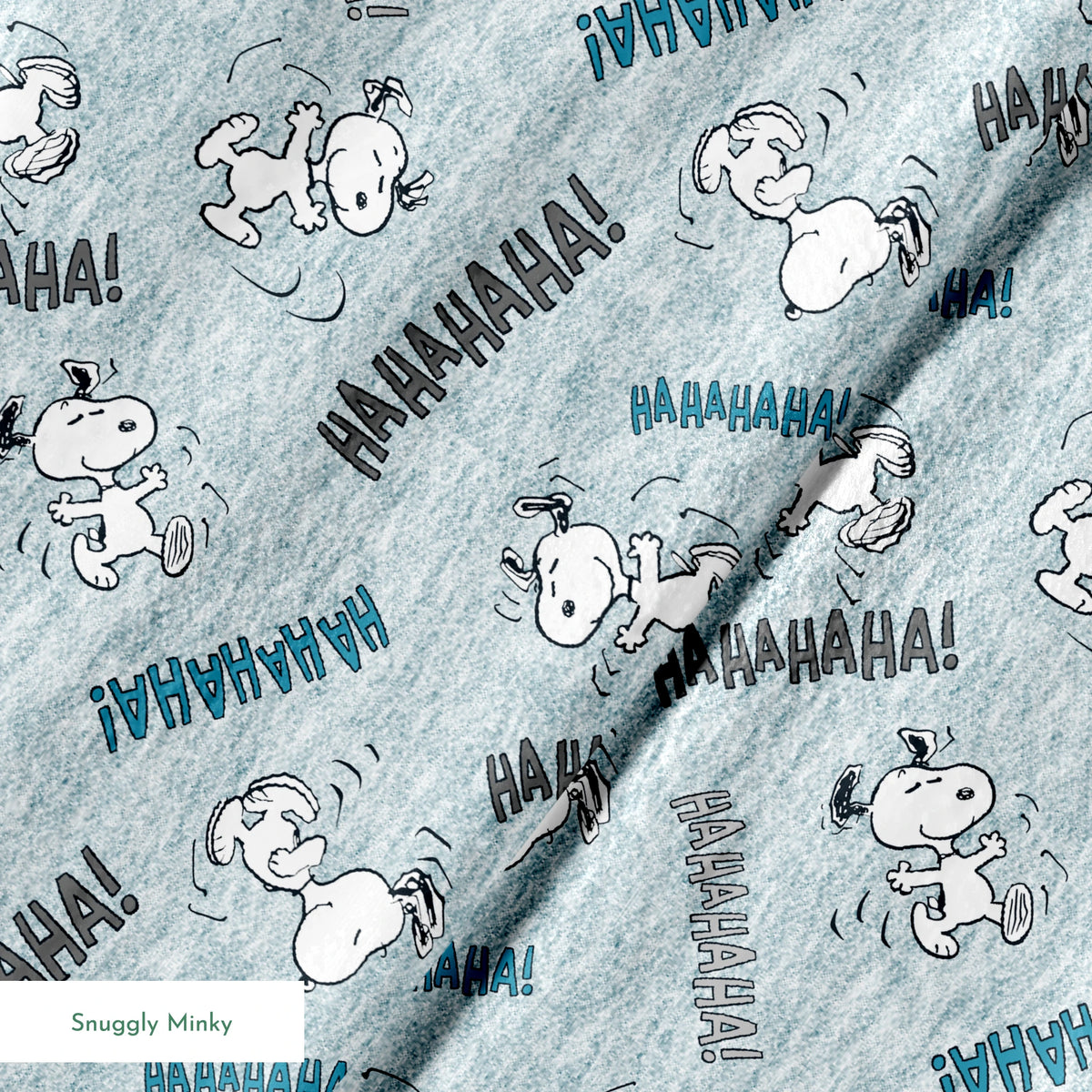 Peanuts Snoopy Laughing & Dancing Fabric