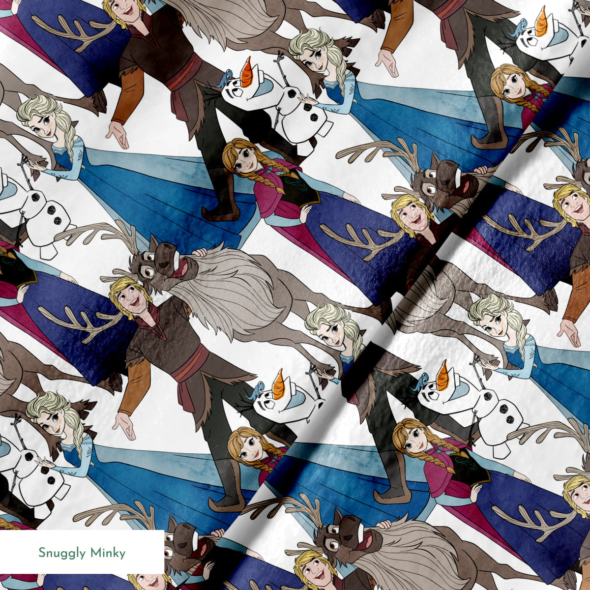 Disney Frozen  Character Collage Fabric