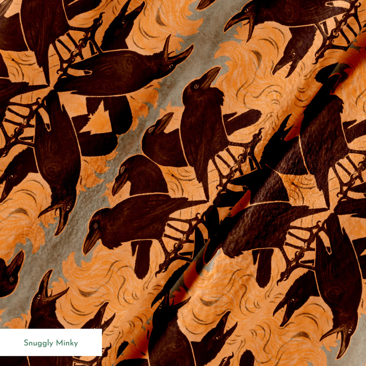 Raven Ramble on Black Days Fabric