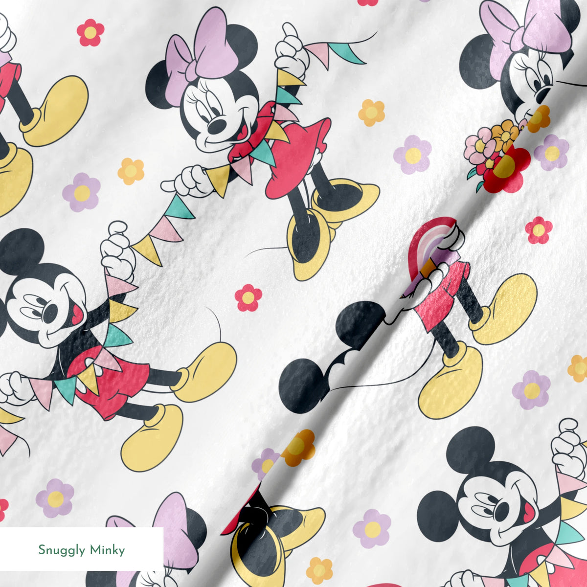 Disney Mickey Mouse and Minnie Mouse Spring Celebrations Fabric