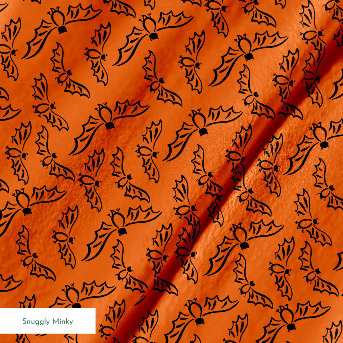 Flying Bats on Red Warty Fabric