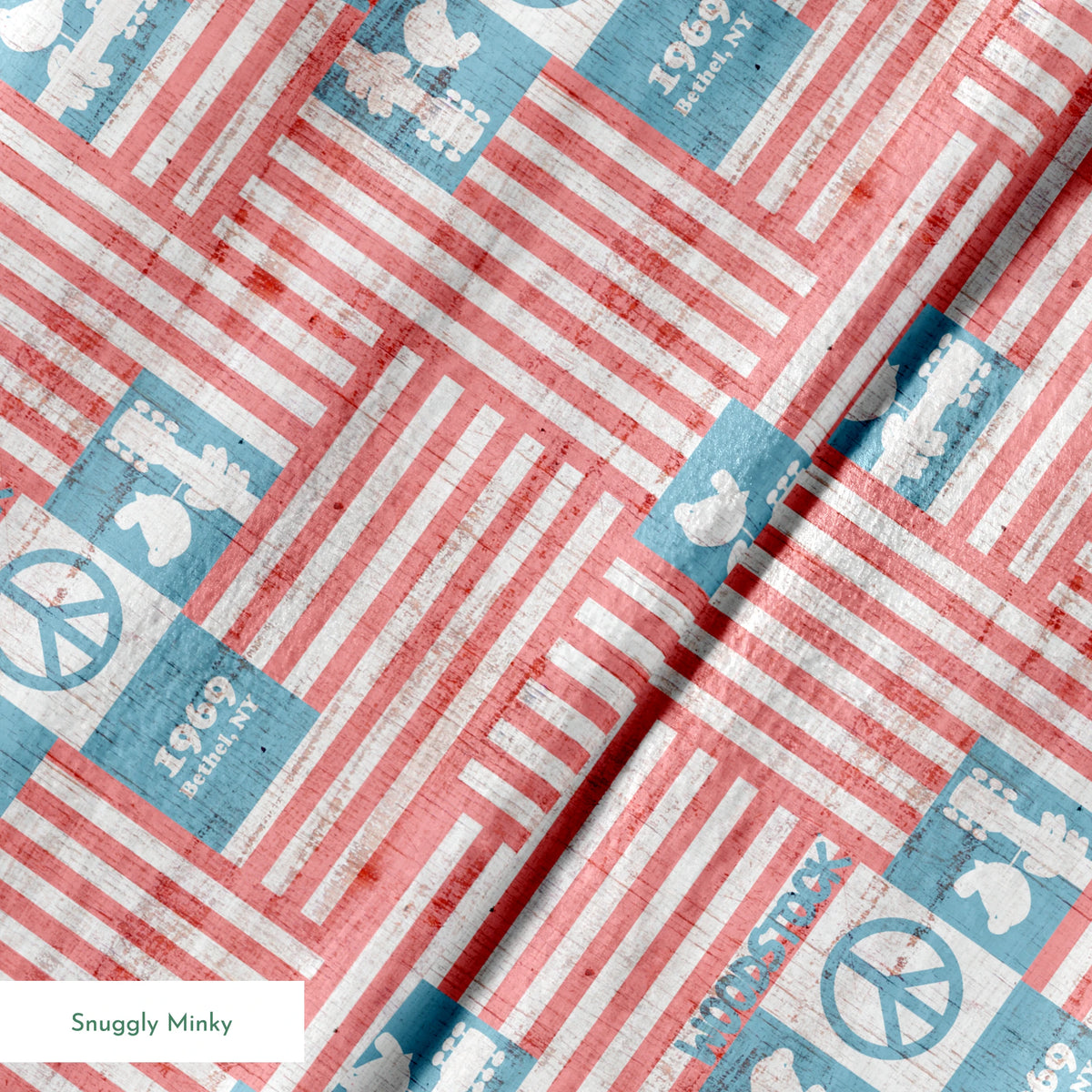 Woodstock Americana Flags Fabric