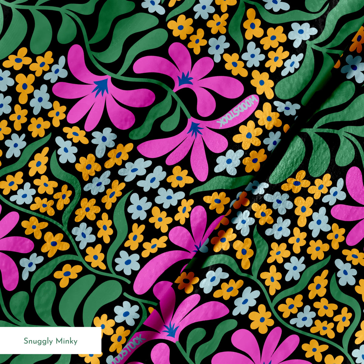 Woodstock Florals in Muted Pink & Green Fabric