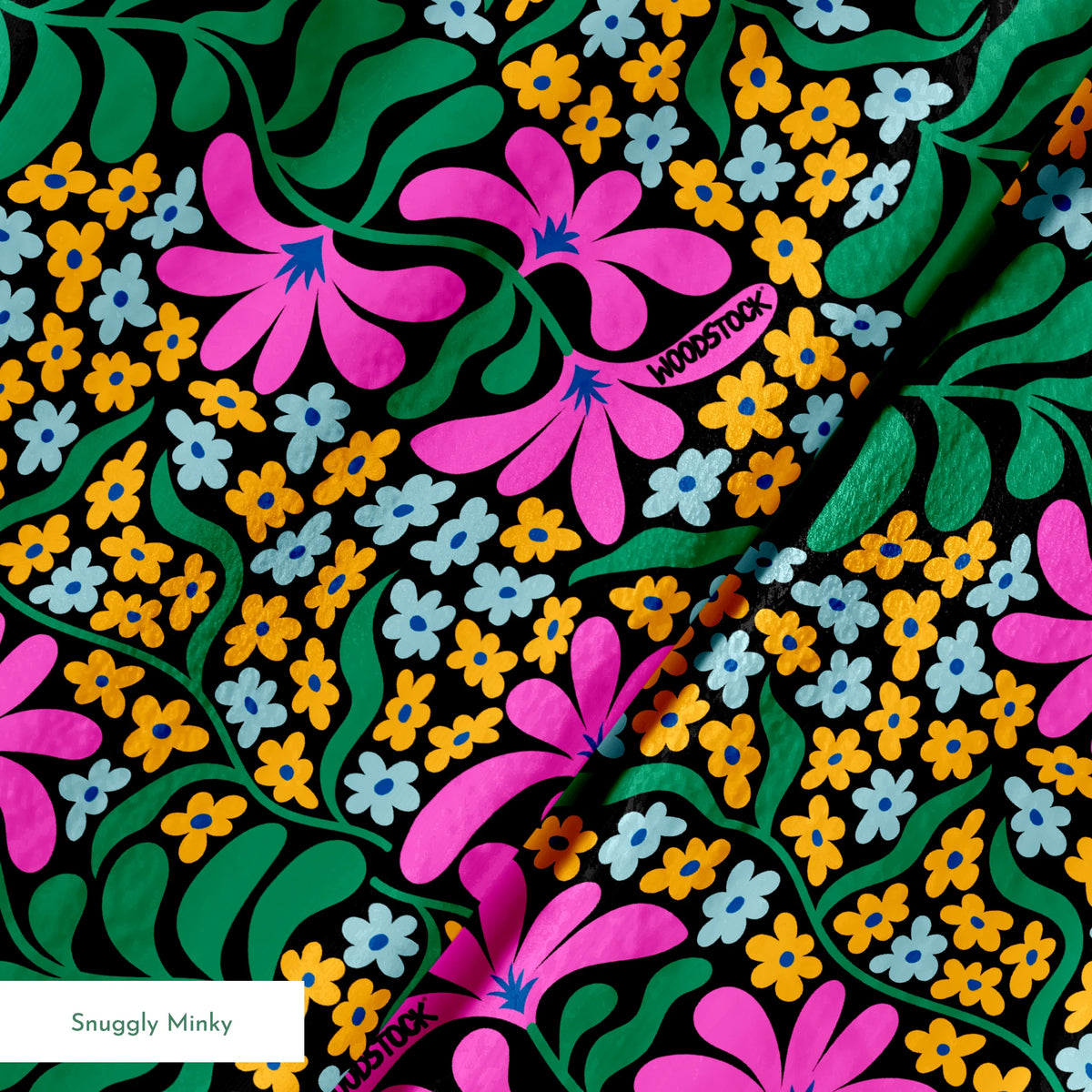 Woodstock Florals in Pink & Green Fabric