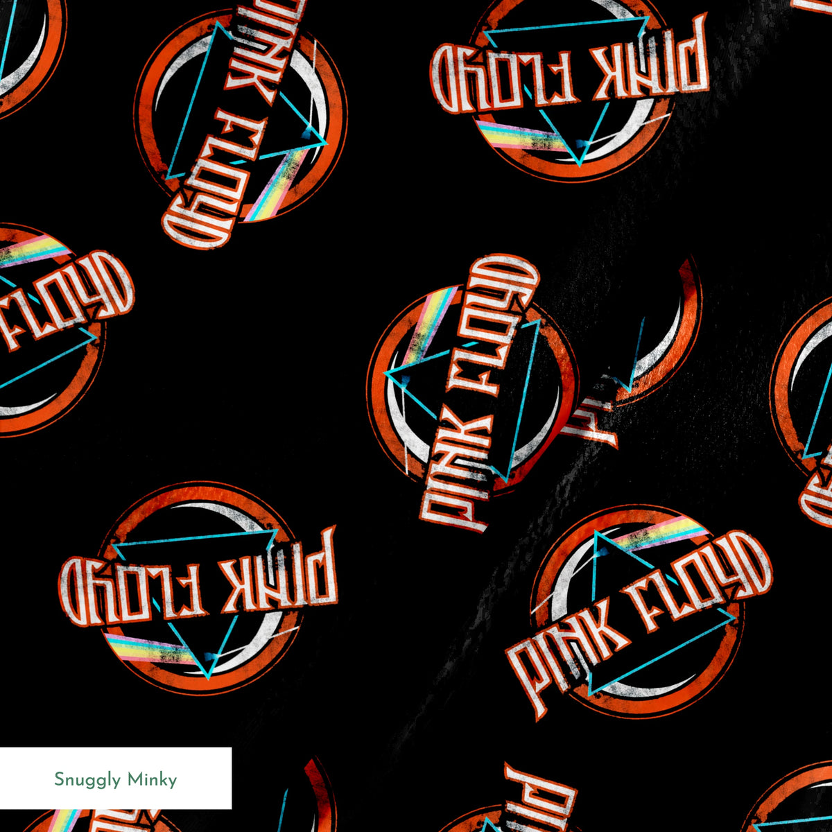 Pink Floyd Dark Side Badges Fabric