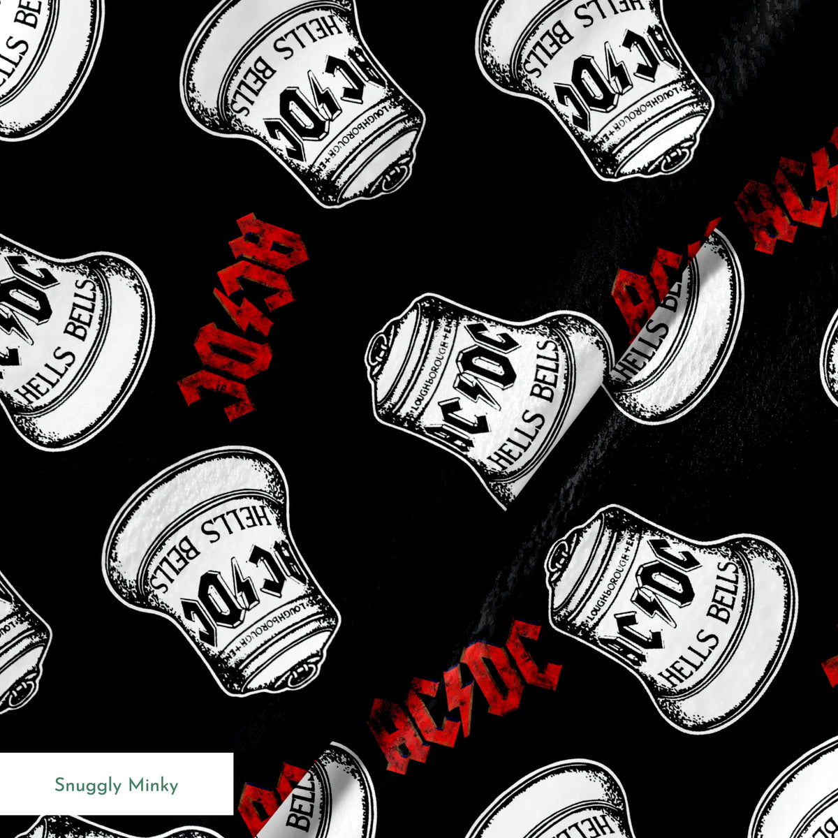 AC/DC Hells Bells Toss Fabric