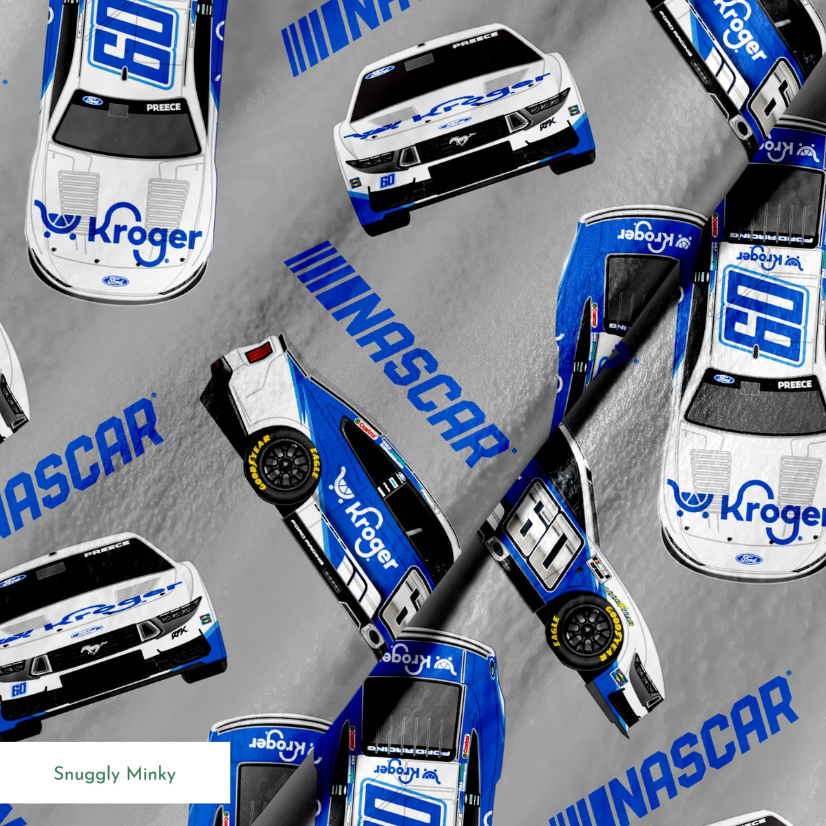 NASCAR® Ryan Preece Toss on Grey Fabric