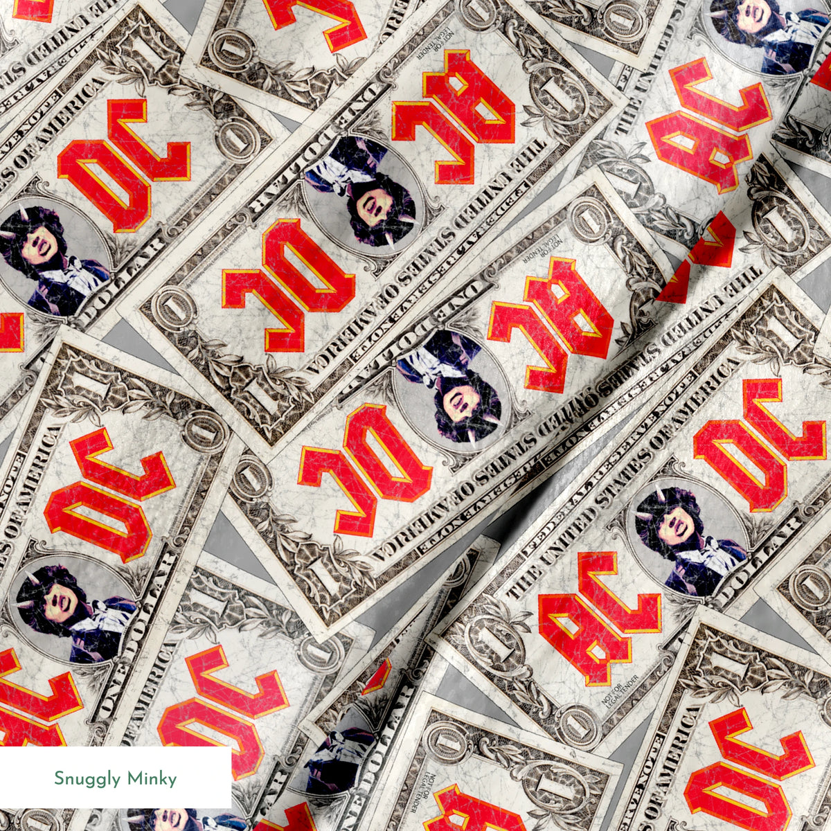 AC/DC Dirt Cheap Dollars Fabric
