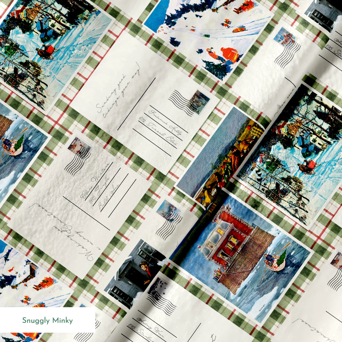 Saturday Evening Post Patchwork Postcards Fabric