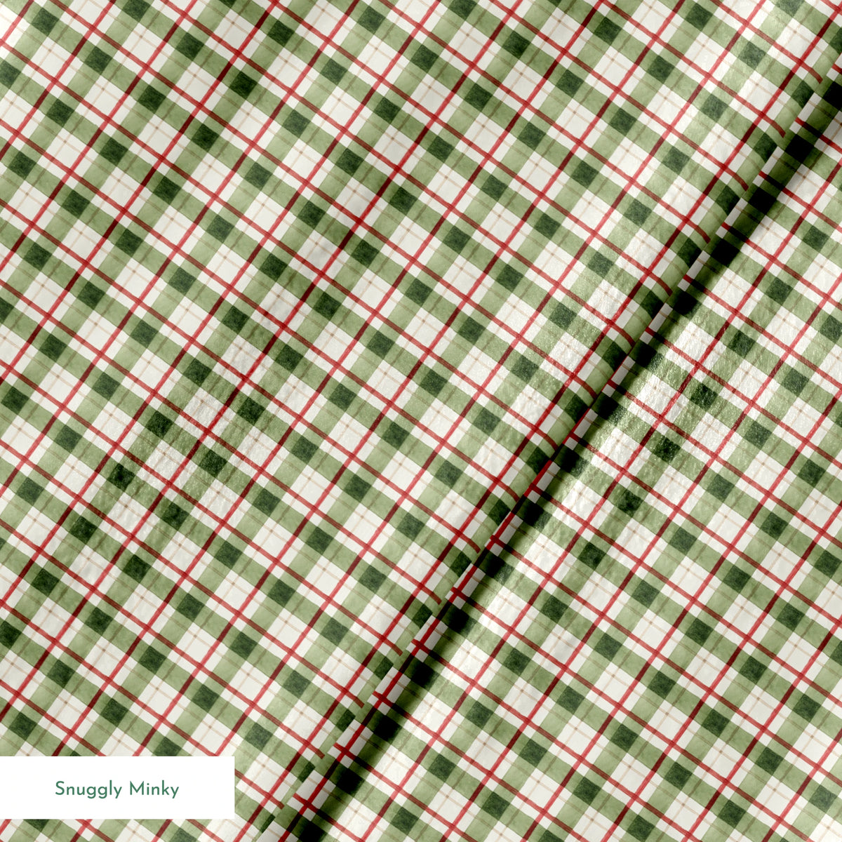 Saturday Evening Post  Christmas Plaid on Holly Fabric