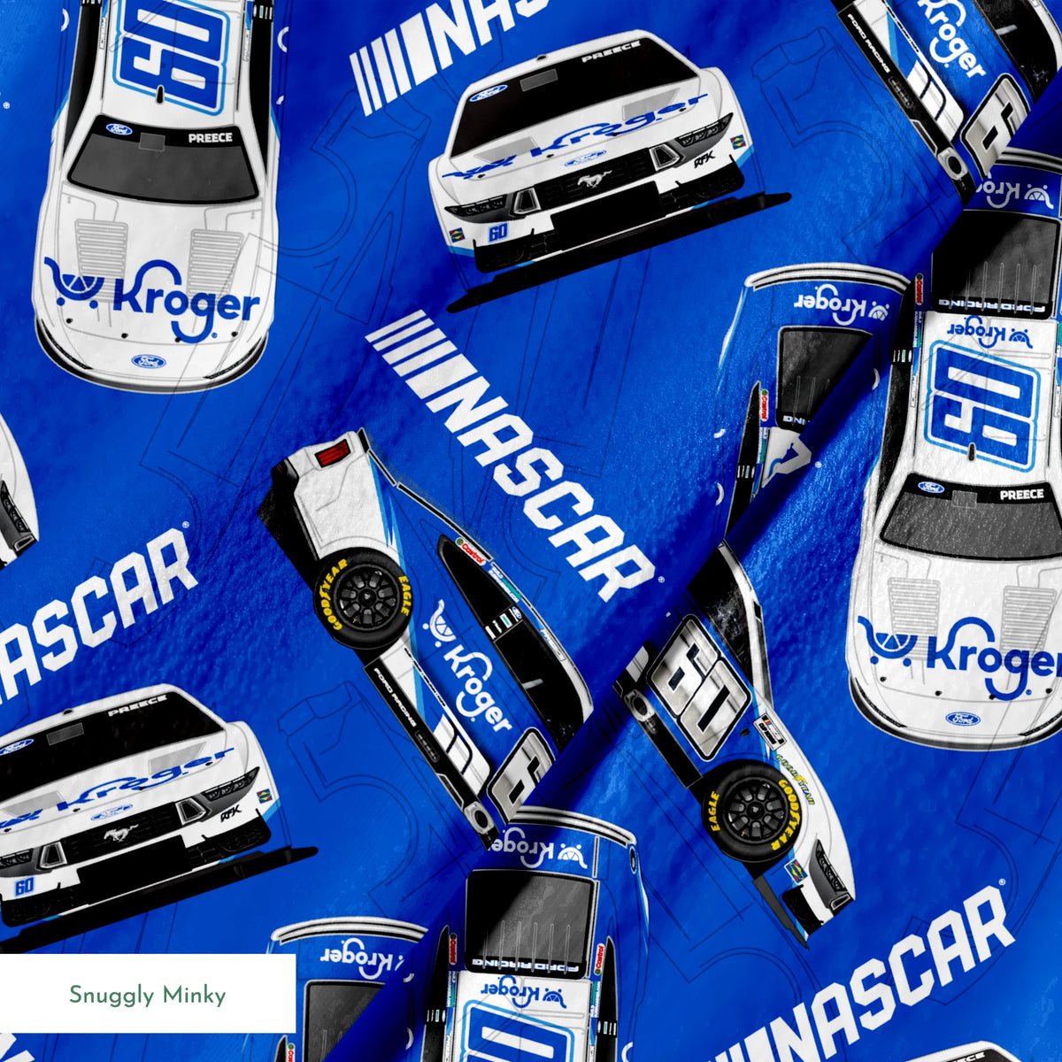 NASCAR® Ryan Preece Toss on Blue Fabric