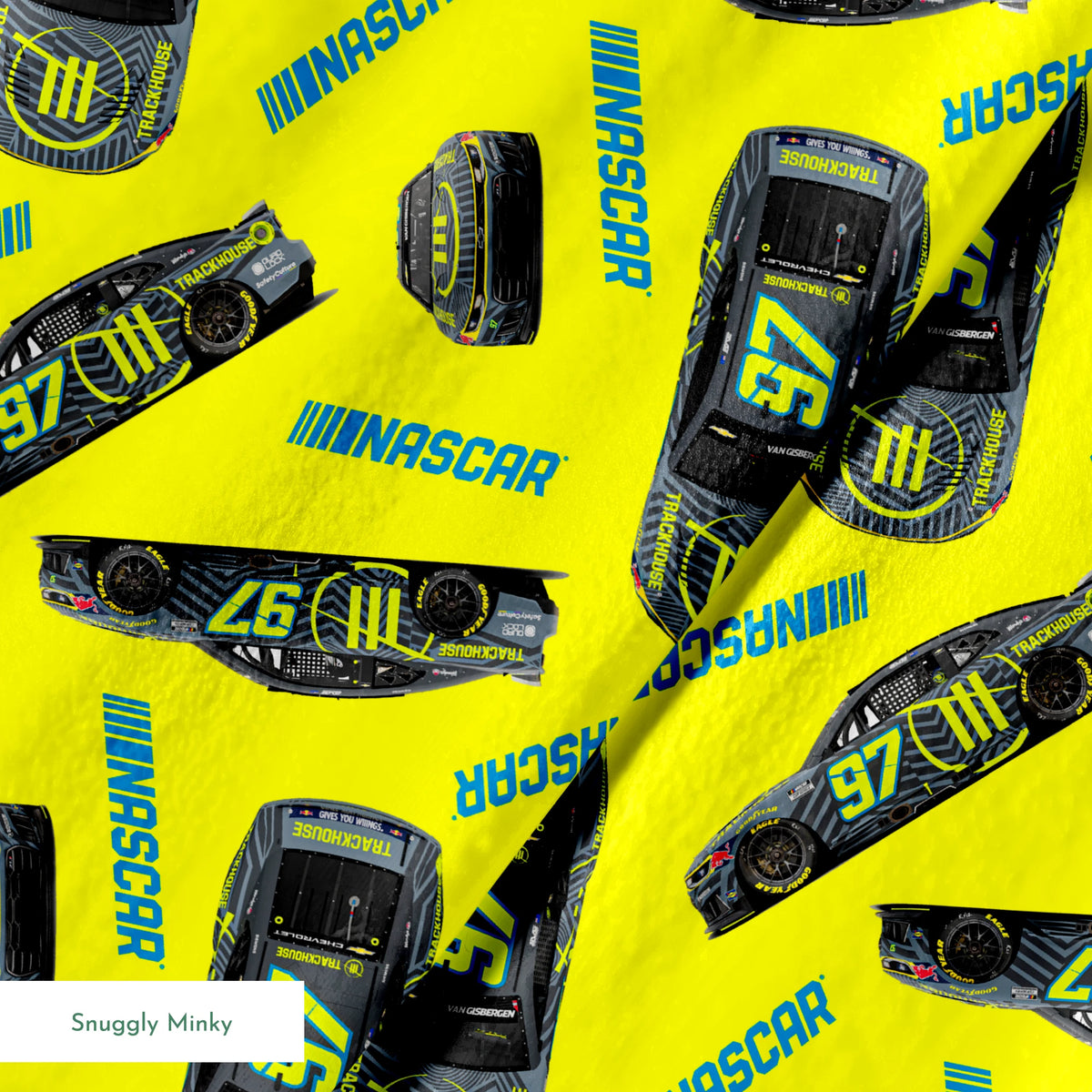 NASCAR® Shane van Gisbergen Toss on Yellow Fabric