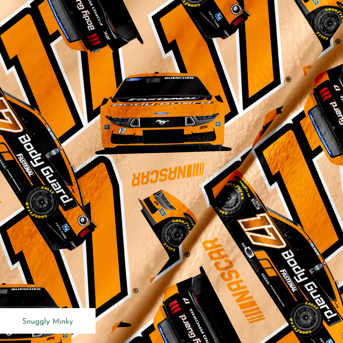NASCAR® Chris Buescher Toss on Orange Fabric
