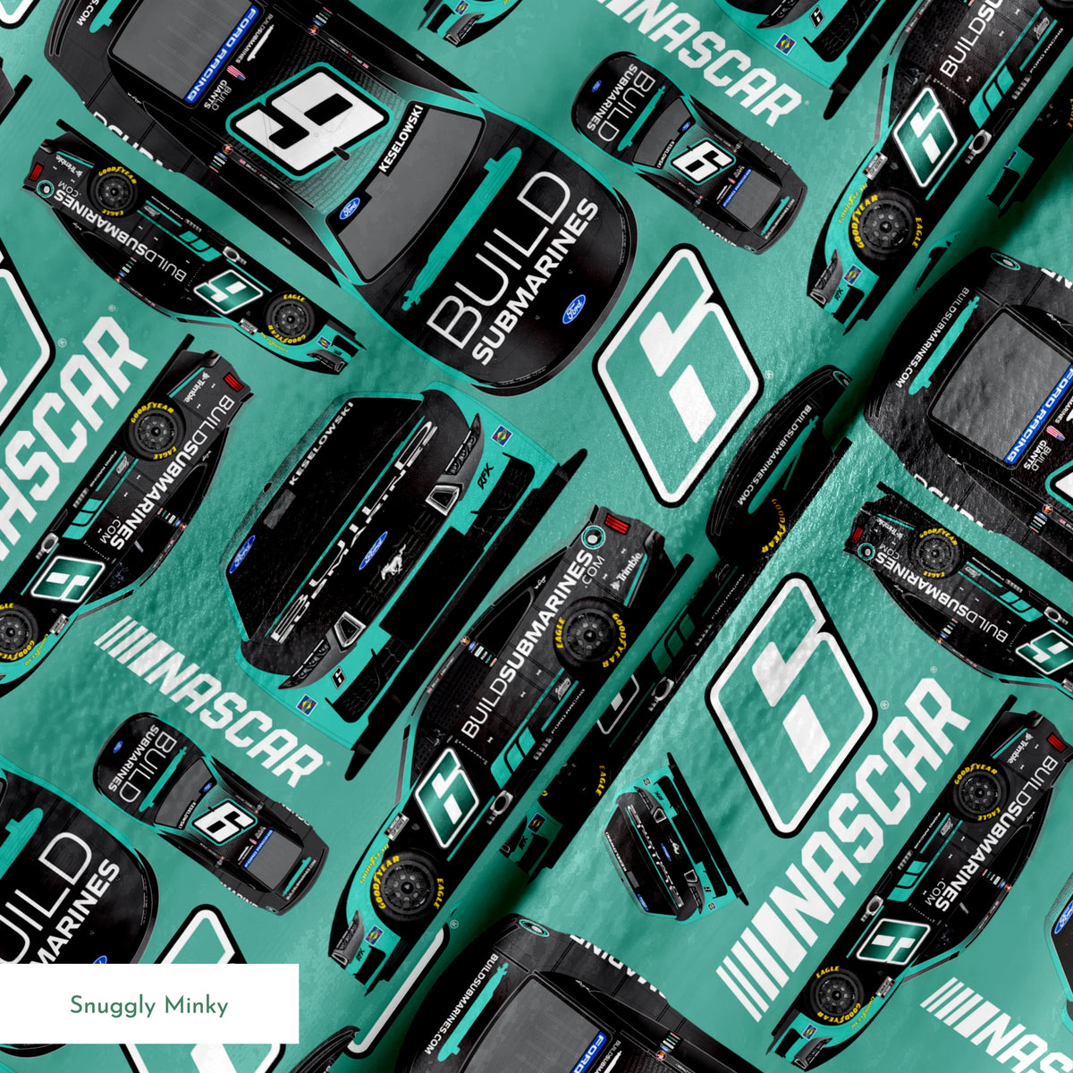 NASCAR® Brad Keselowski Toss on Green Fabric