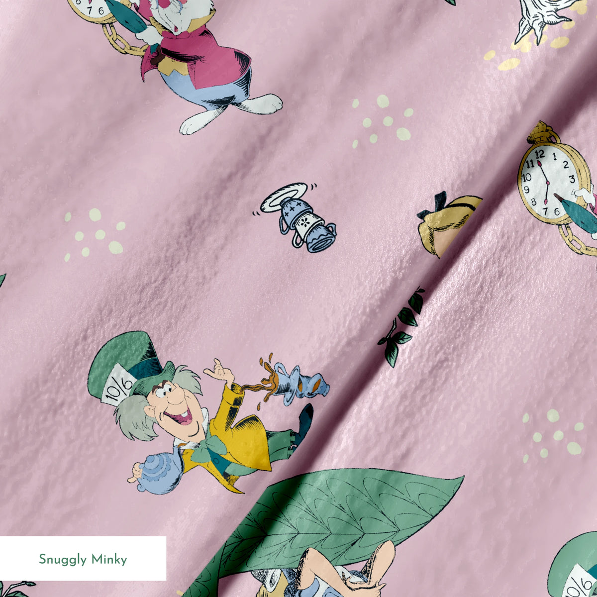 Disney Alice in Wonderland  Pink Whimsy Fabric