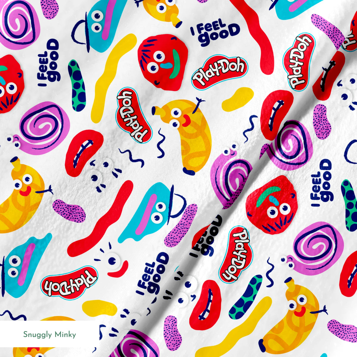 Hasbro Play-Doh Sensory Creatures on White Fabric