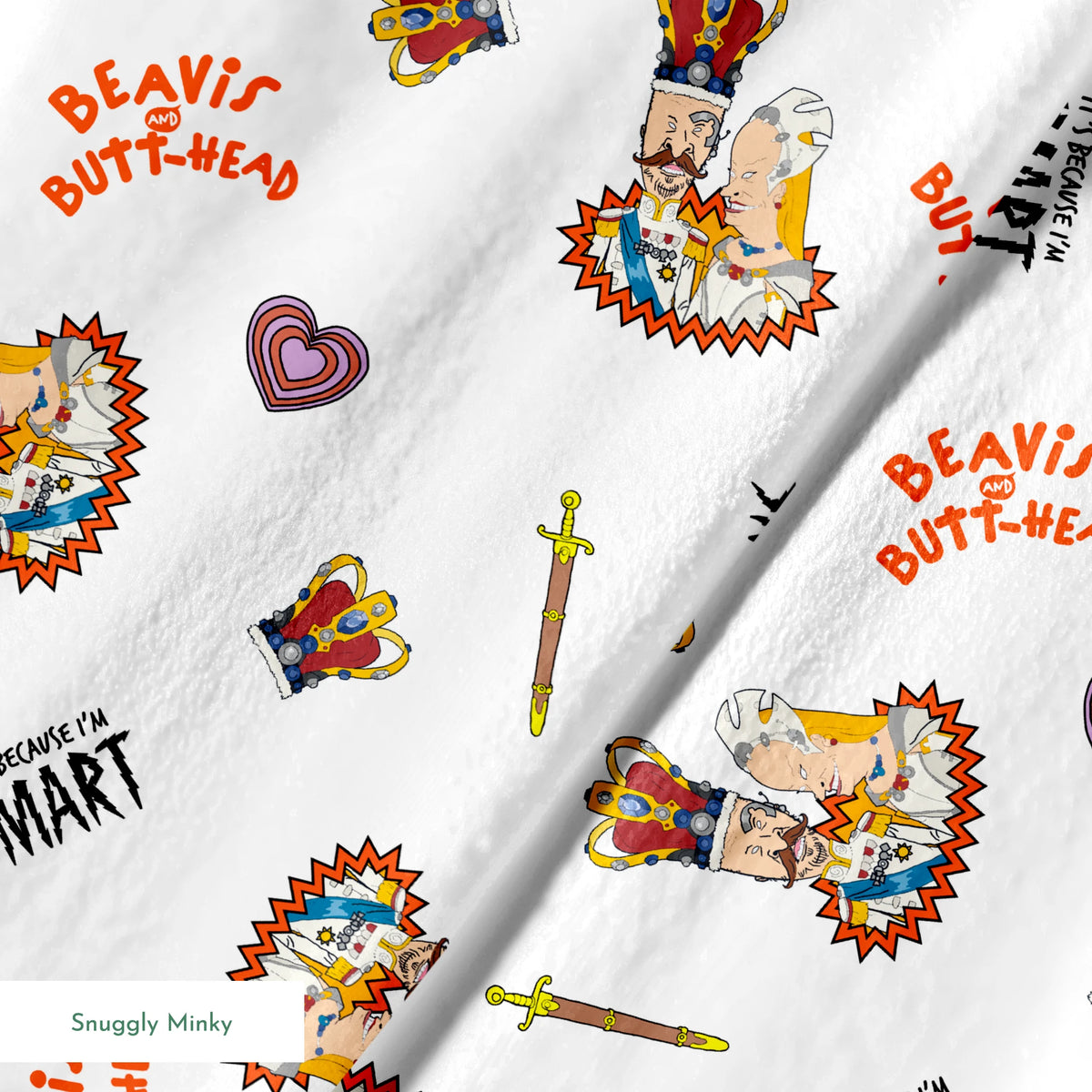 Paramount Beavis and Butt-Head It's Because I'm Smart Fabric