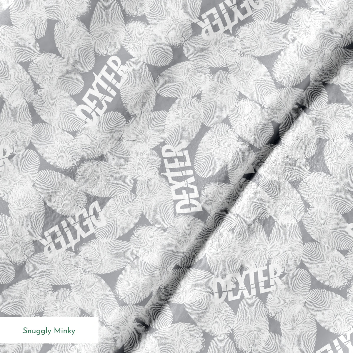 Showtime Dexter Fingerprints on Gray Fabric