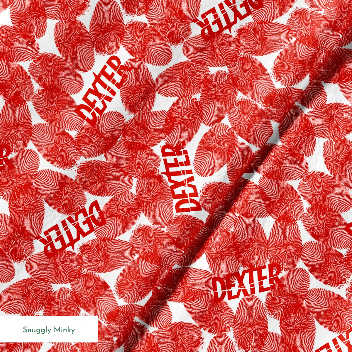 Showtime Dexter Fingerprints on Red Fabric
