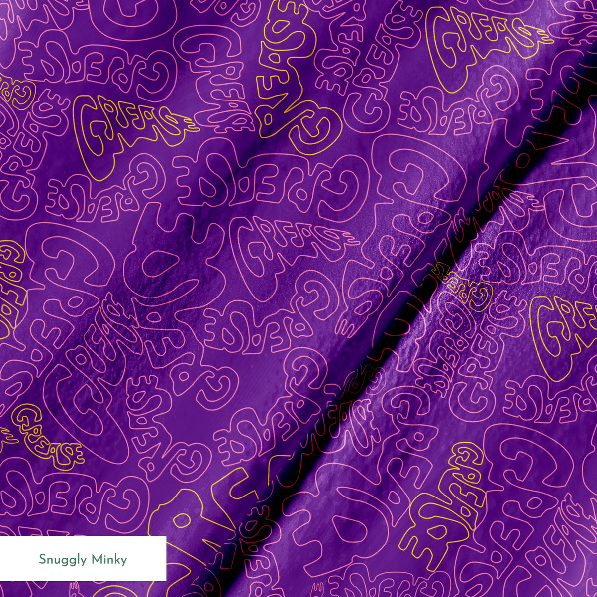 Paramount Grease  Title Toss on Purple Fabric