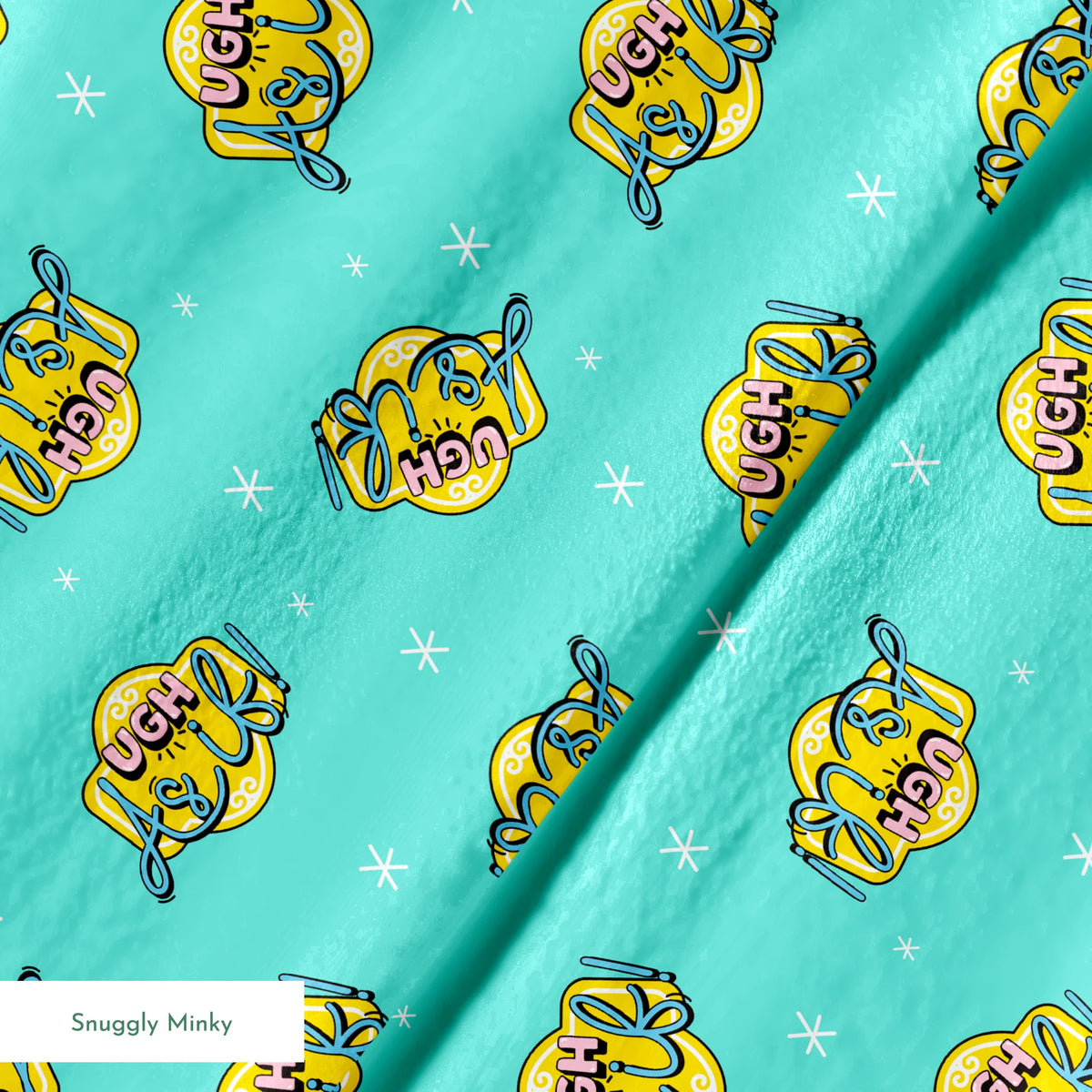 Paramount Clueless  As If! on Aqua Fabric