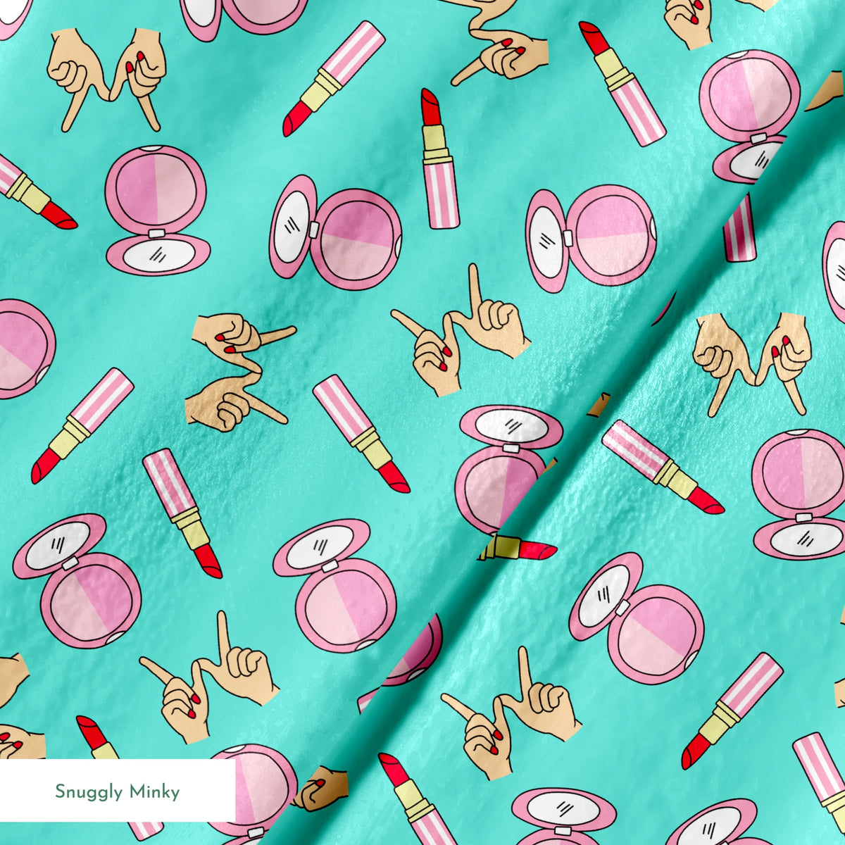 Paramount Clueless  Whatever! on Teal Fabric