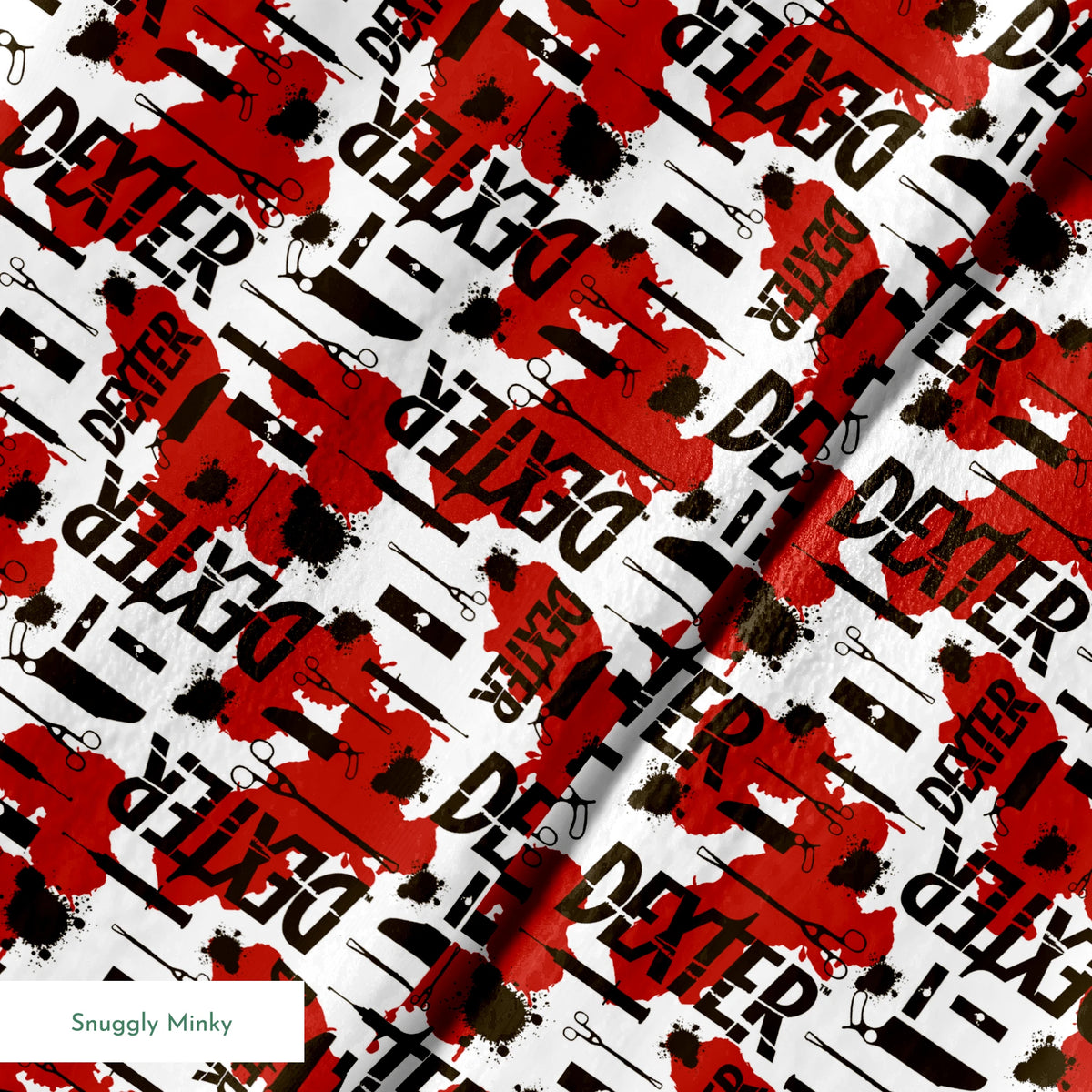 Showtime Dexter Killer Tools on Red Fabric