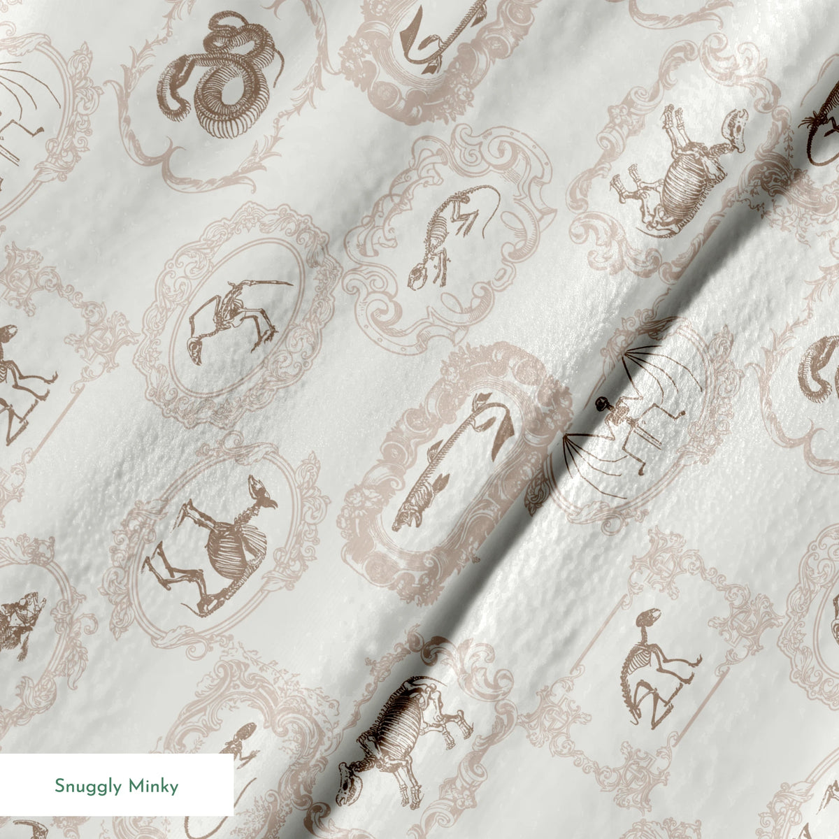 Disney Haunted Mansion Pet Portraits on Cream Fabric