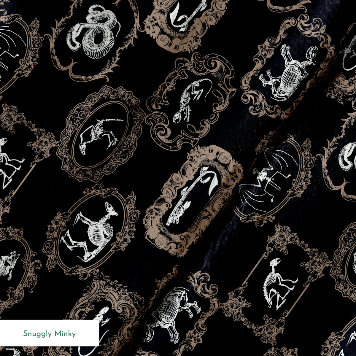 Disney Haunted Mansion Pet Portraits on Black Fabric