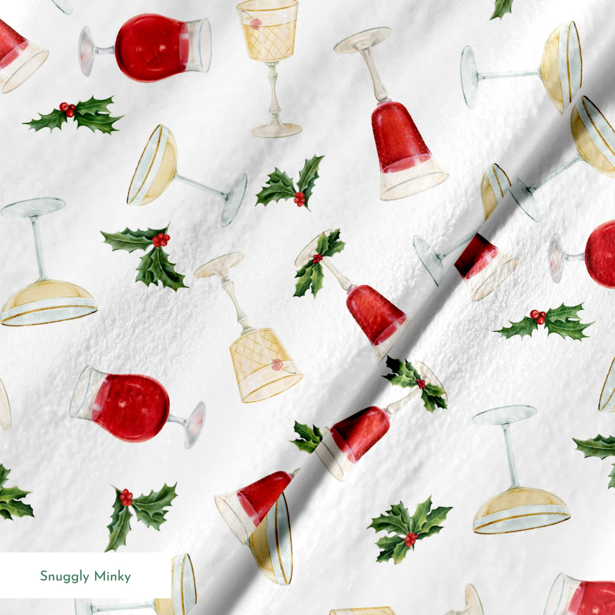 Danielle Murray Holiday Cocktails Fabric