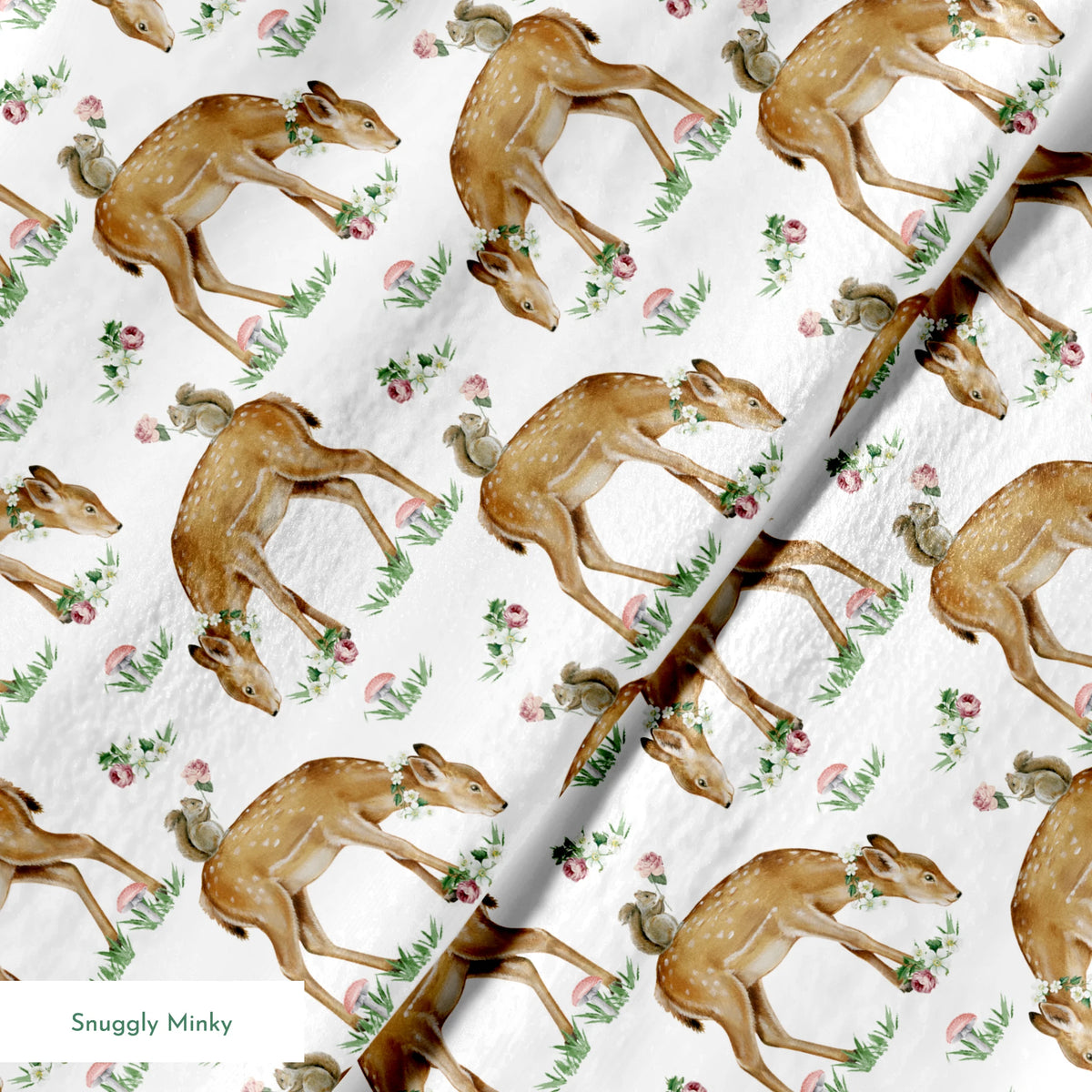 Danielle Murray Fawns and Squirrels Fabric
