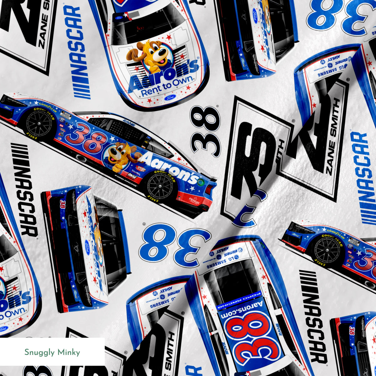 NASCAR® Zane Smith Toss on Grey Fabric