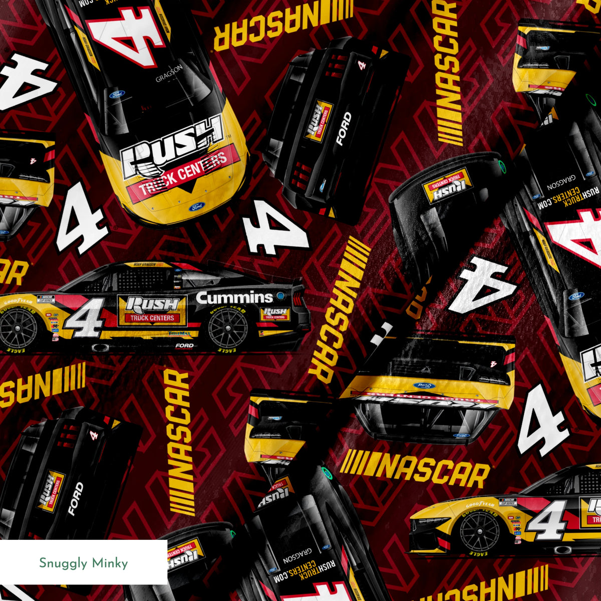 NASCAR® Noah Gragson Toss on Dark Red Fabric