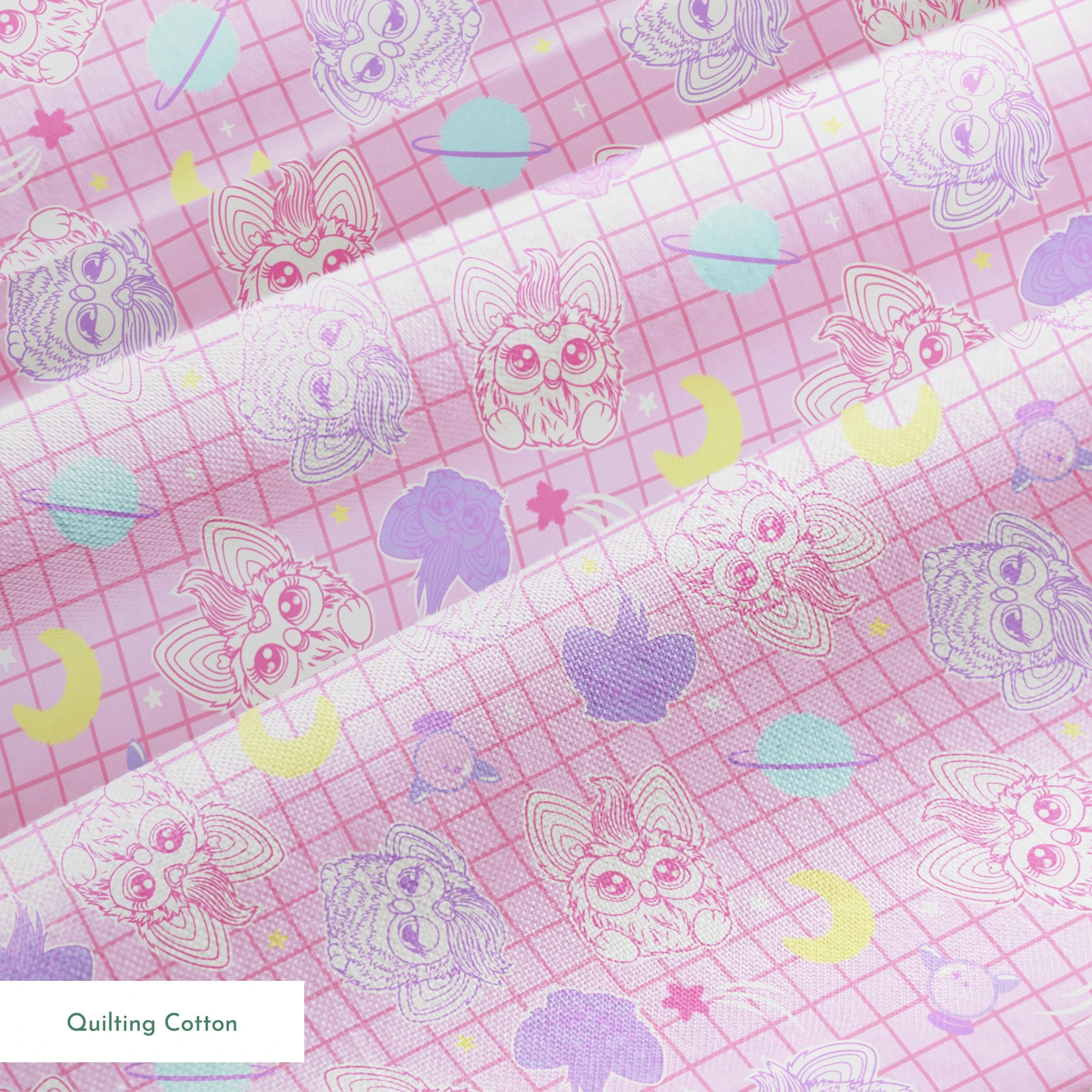 Hasbro Furby Space Grid Fabric