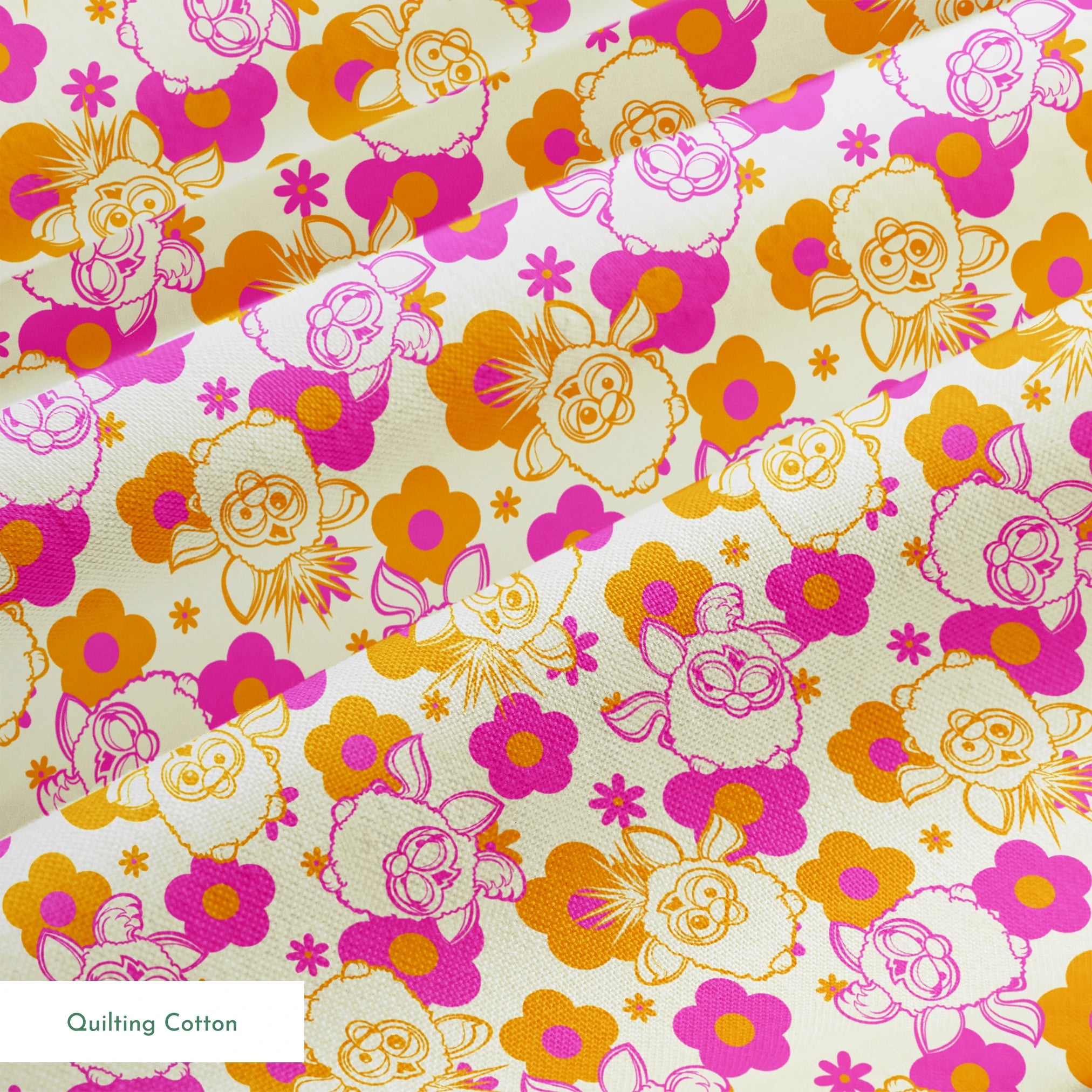 Hasbro Furby Flower Power on Citrus Fabric