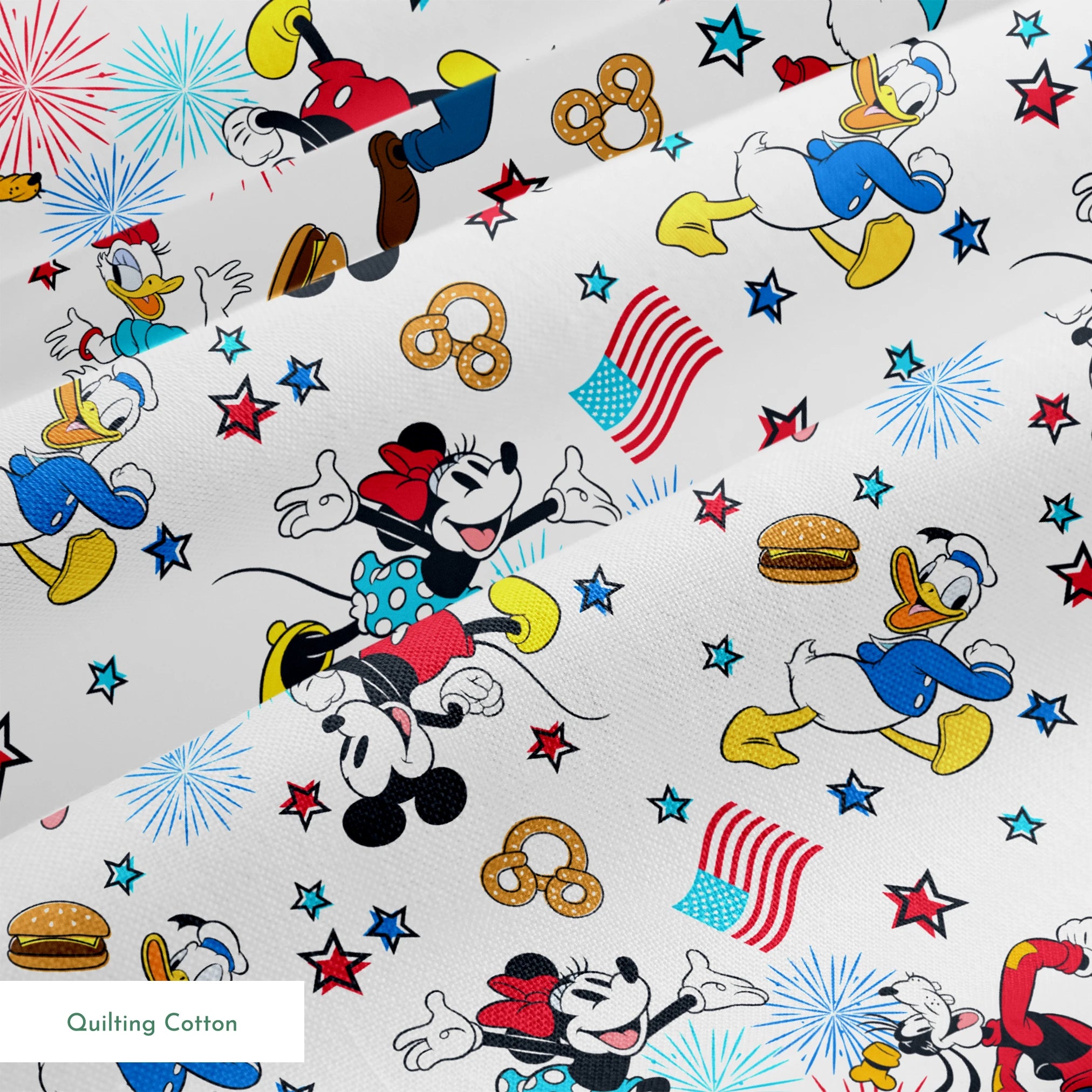 Disney Mickey & Friends Patriotic Celebration Fabric