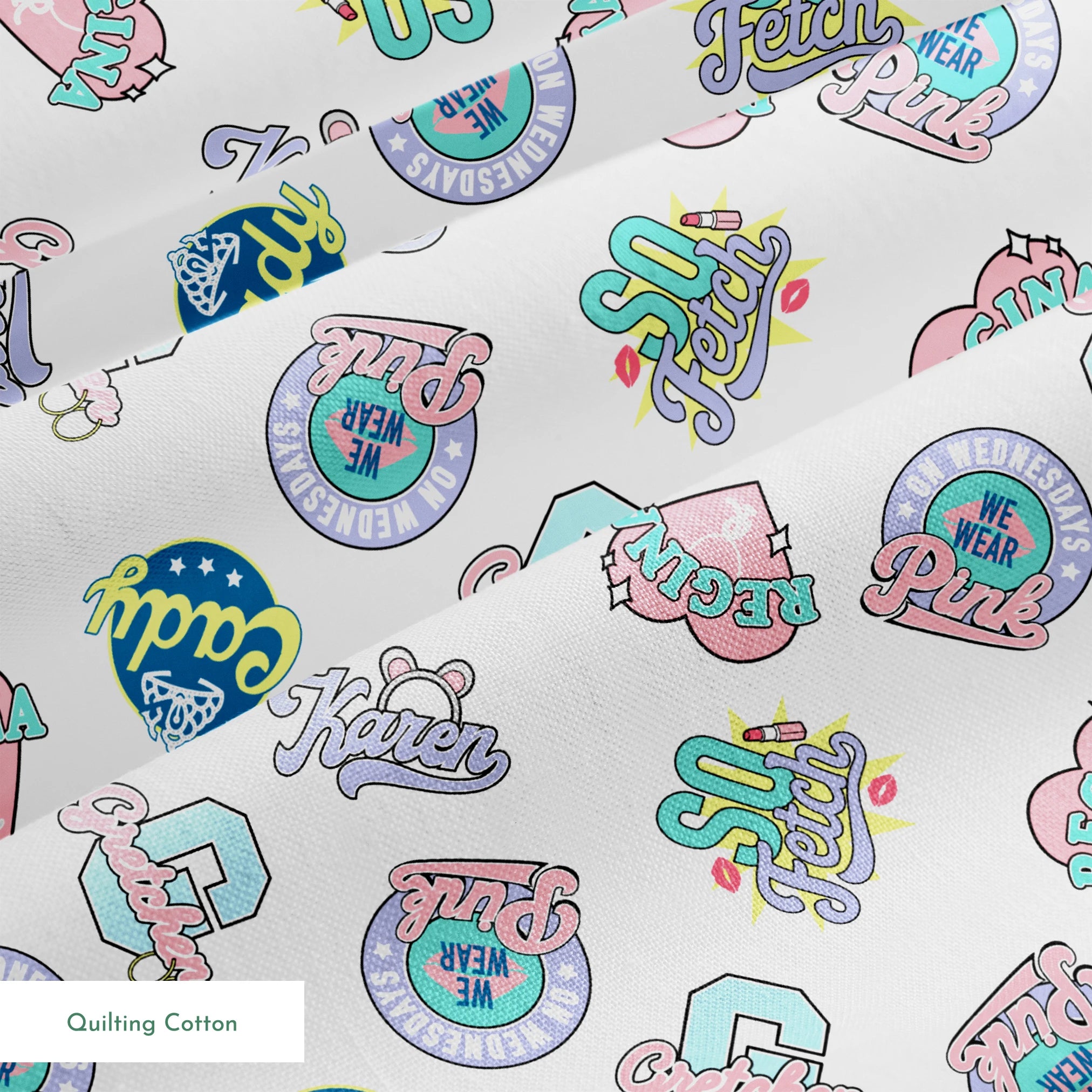 Paramount Mean Girls  Character Badges Fabric