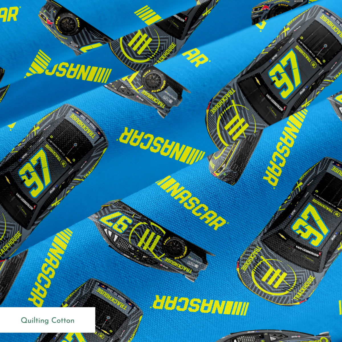 NASCAR® Shane van Gisbergen Toss on Blue Fabric