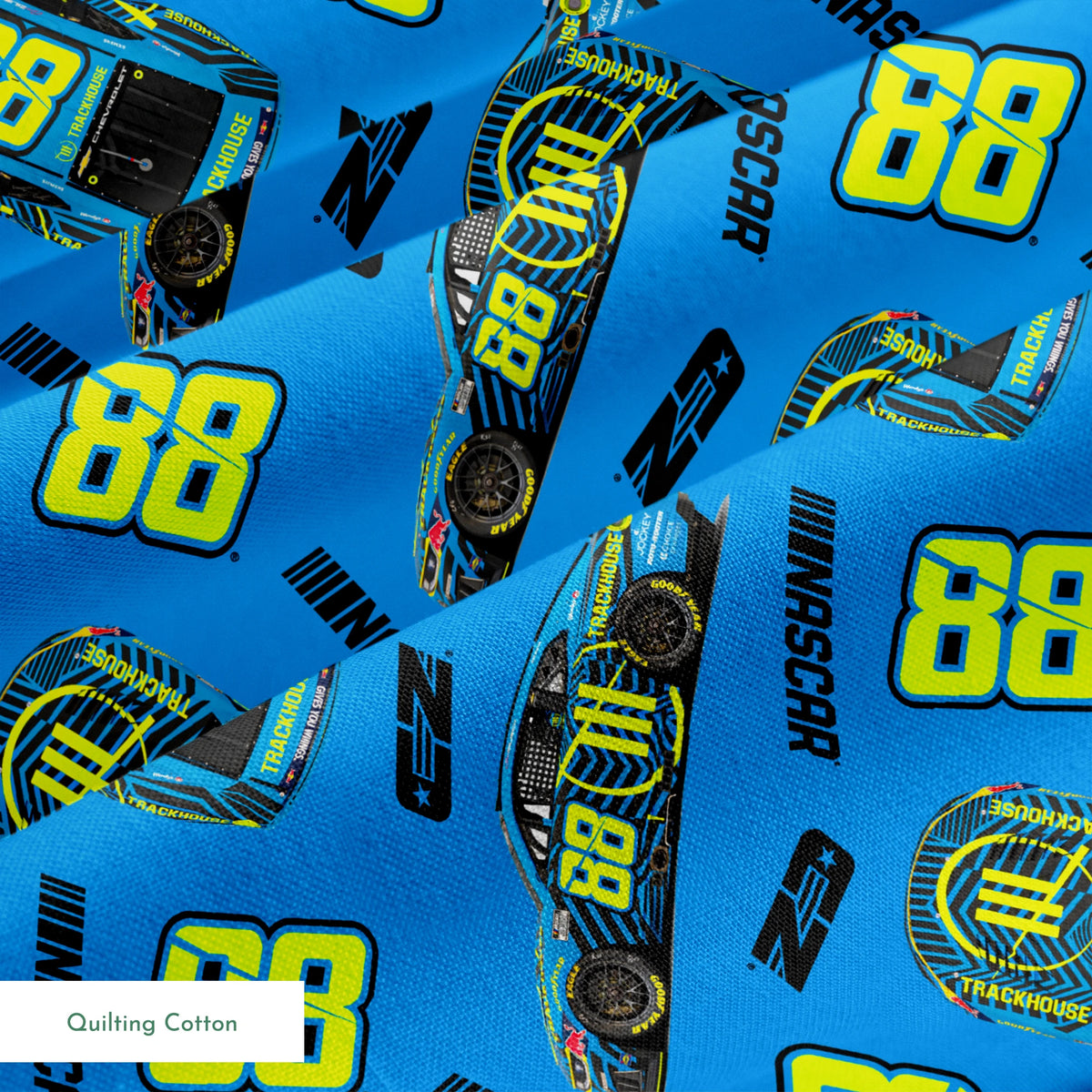 NASCAR® Connor Zilisch Toss on Blue Fabric