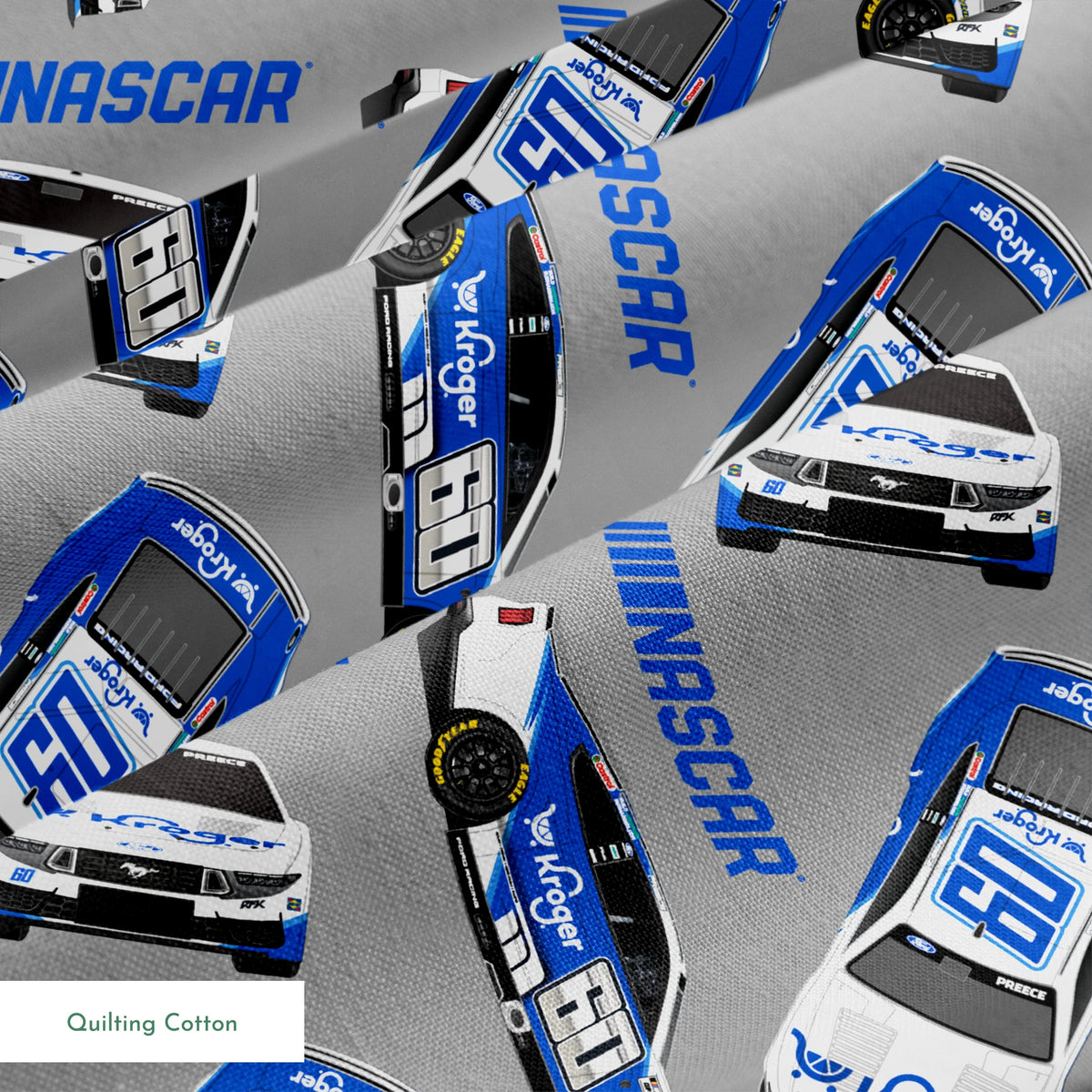 NASCAR® Ryan Preece Toss on Grey Fabric