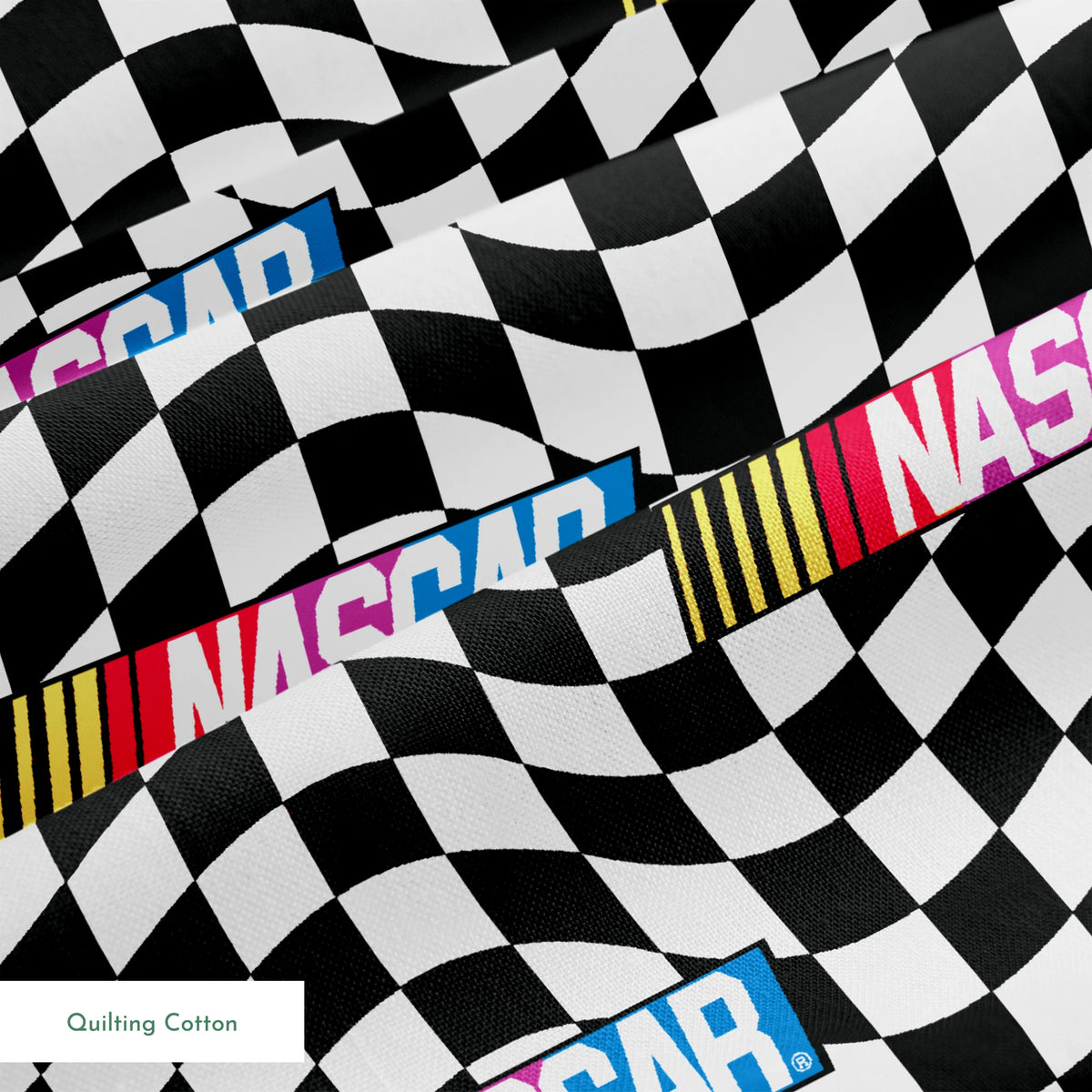 NASCAR® Retro Checkered Flag Fabric