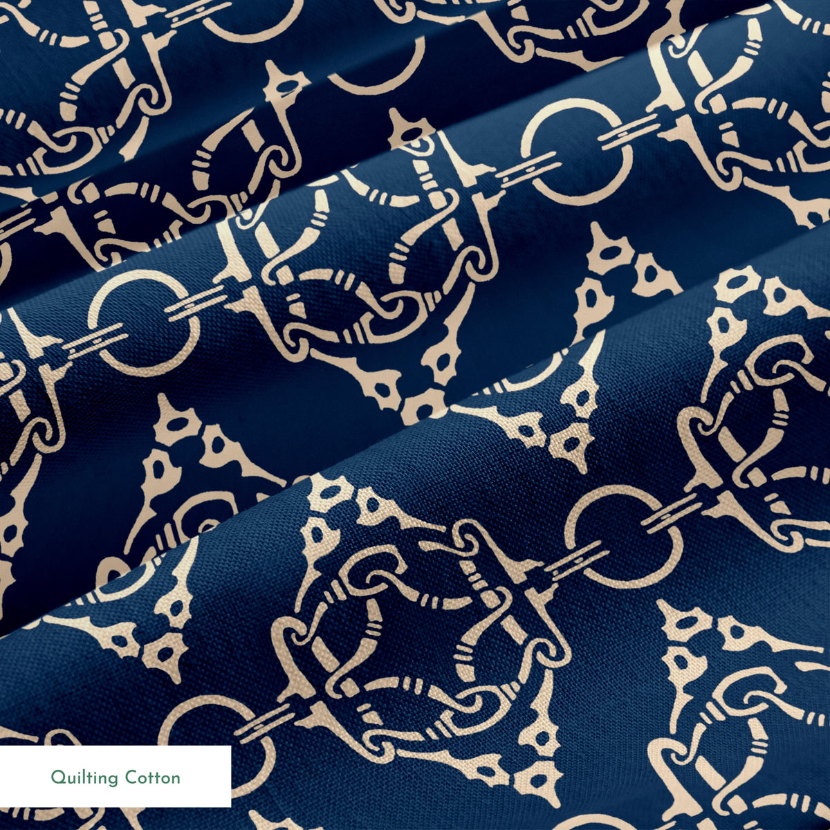 Trevi on Navy Fabric