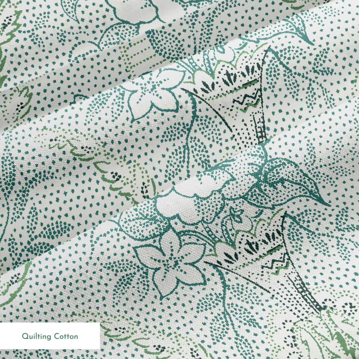 Rina on Silver Sage Fabric