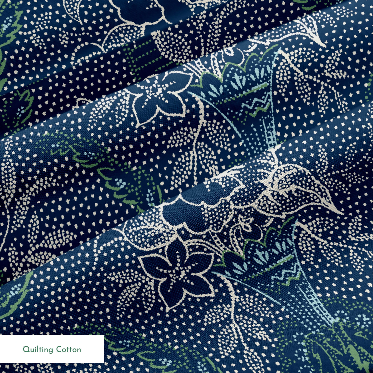 Rina on Navy Fabric