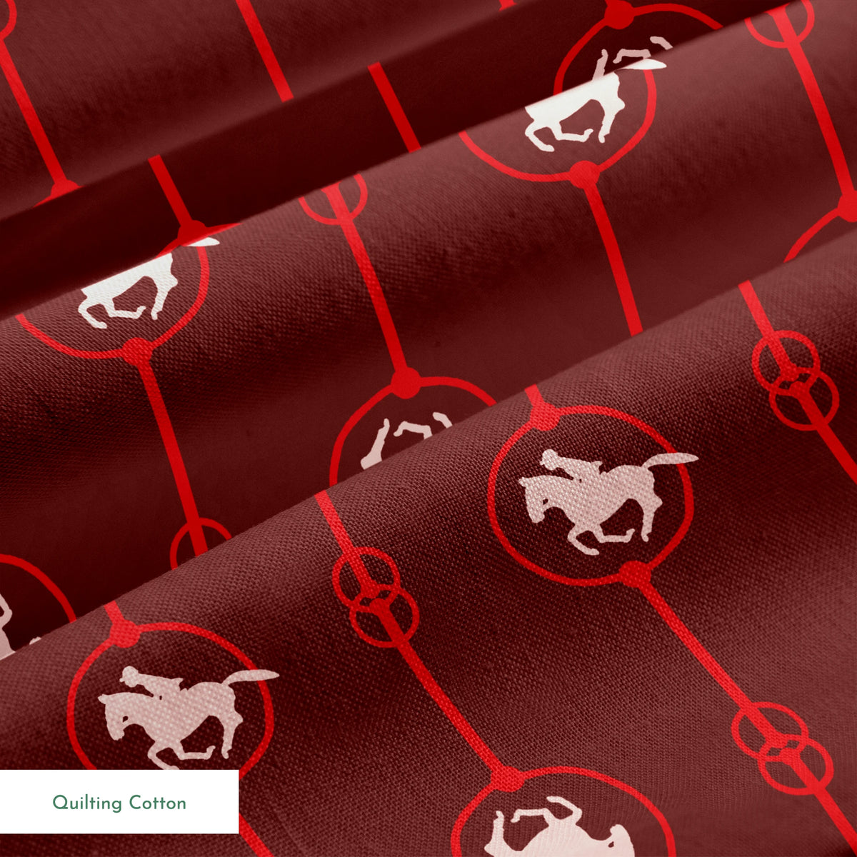 Brooks on Garnet Fabric