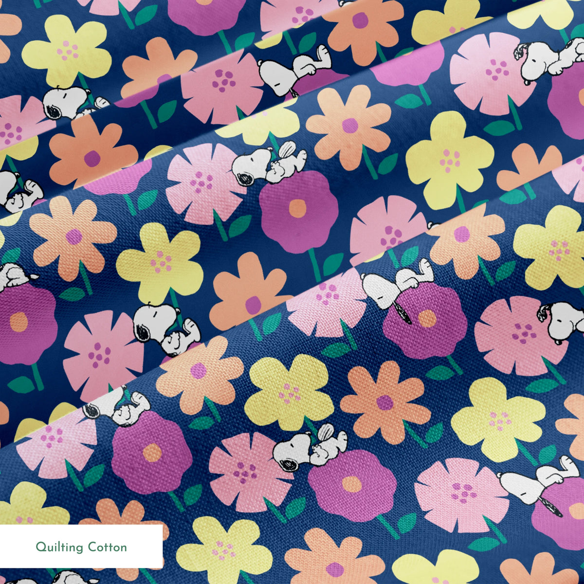 Peanuts Snoopy Floral Dreams Fabric