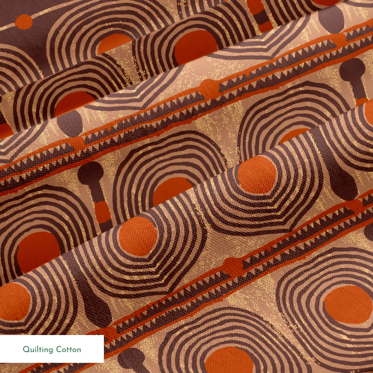 Spiraline on Spiced Fabric