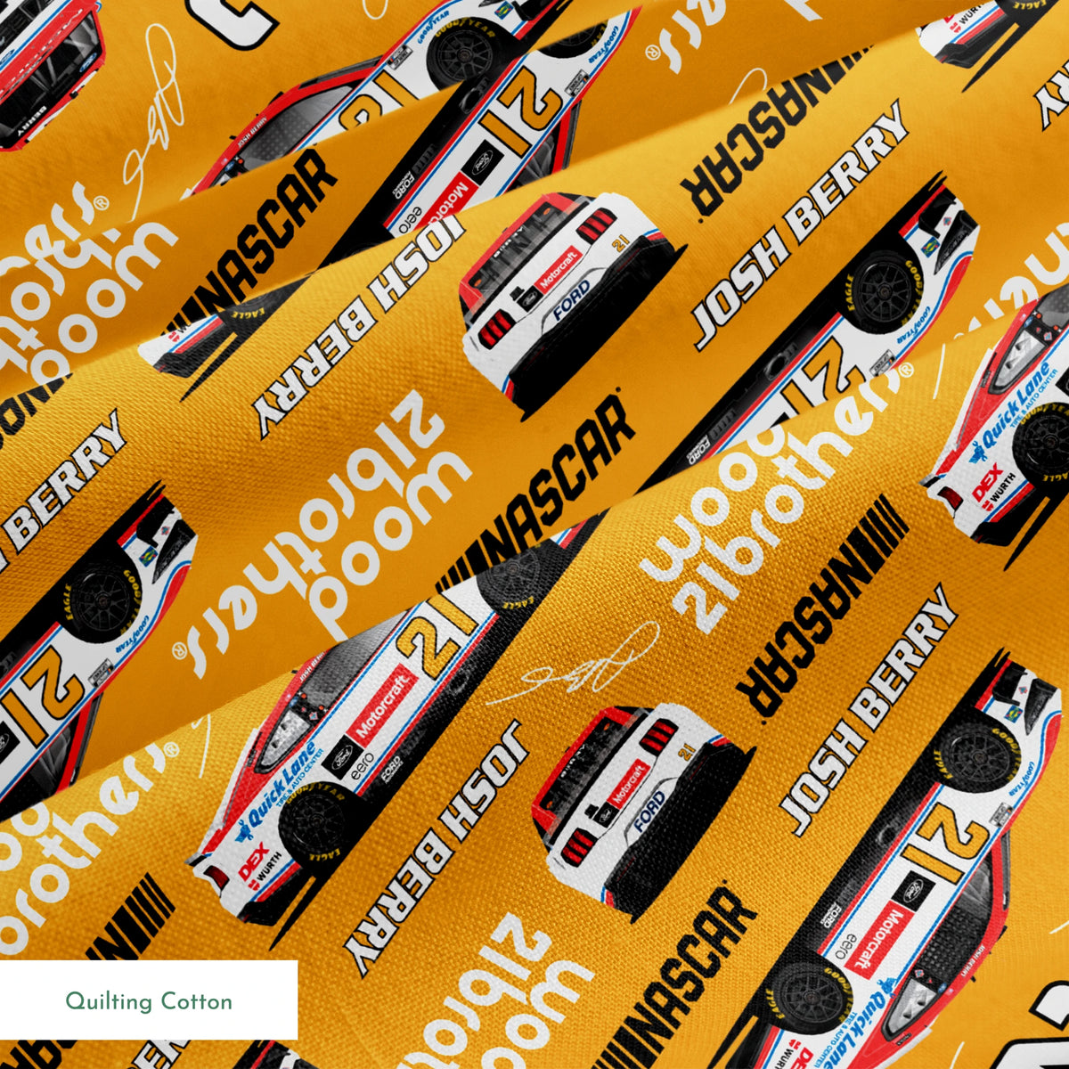 NASCAR® Josh Berry Toss on Gold Fabric