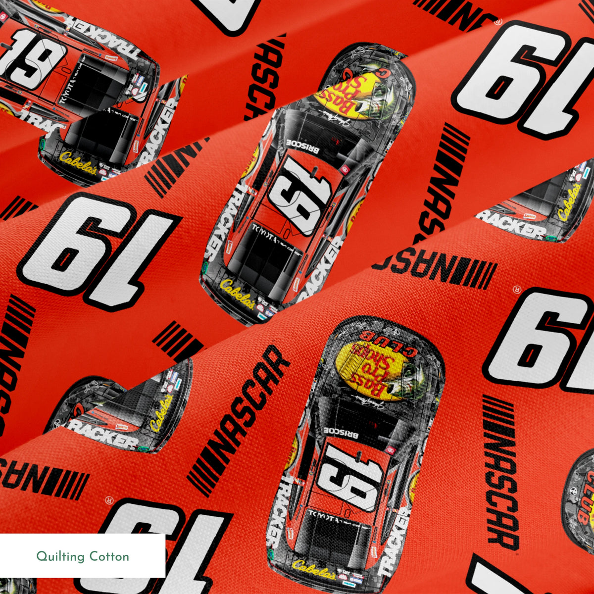 NASCAR® Chase Briscoe Toss on Orange Fabric