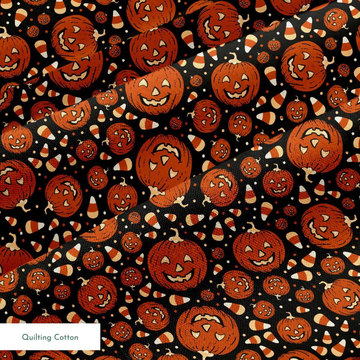 Trick or Treat on Black Days Fabric
